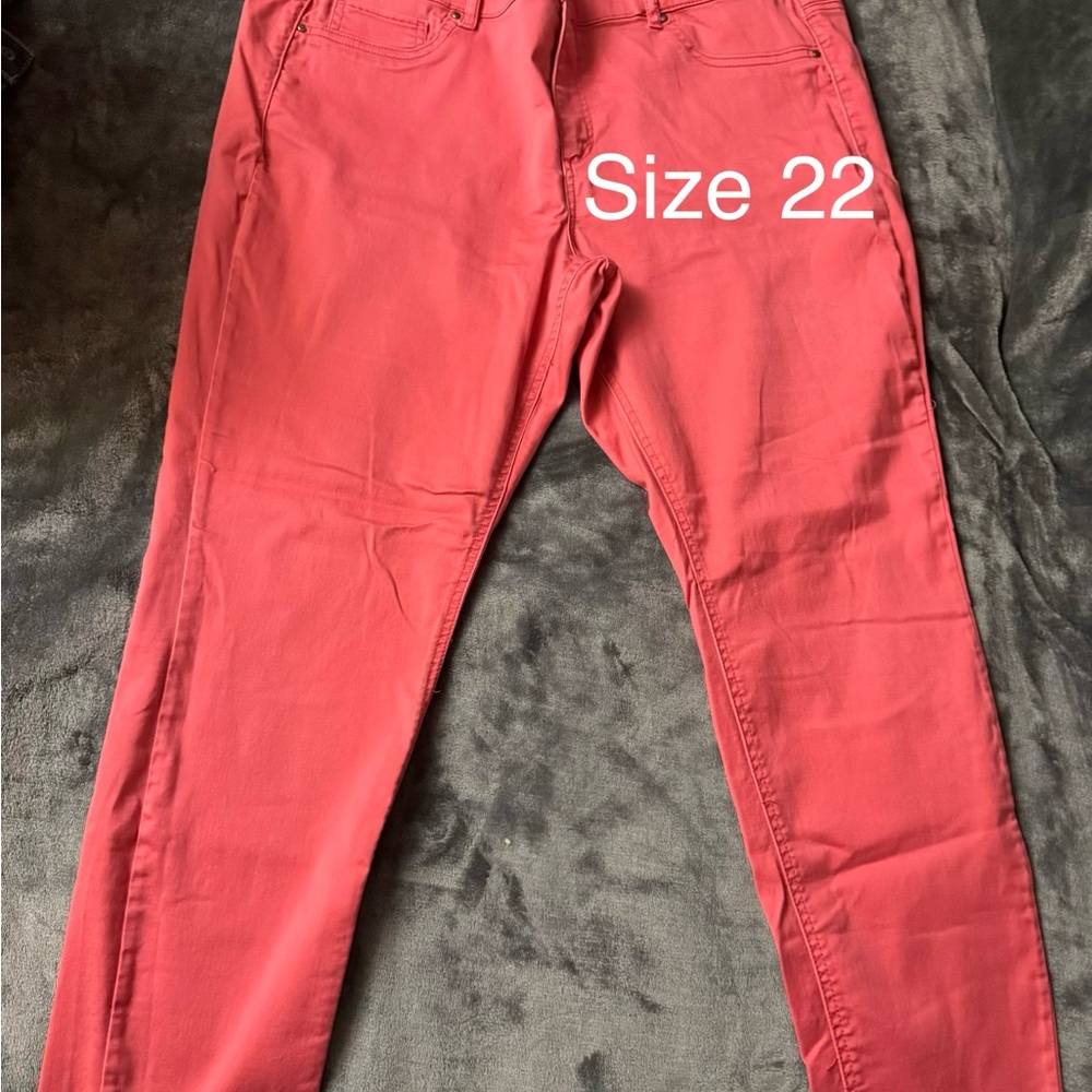 Maurices Red Skinny Jeans
